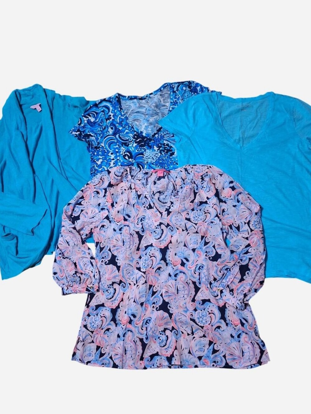 Lilly Pulitzer Bundle preppy bright colorful size small cardigan tshirts blouse